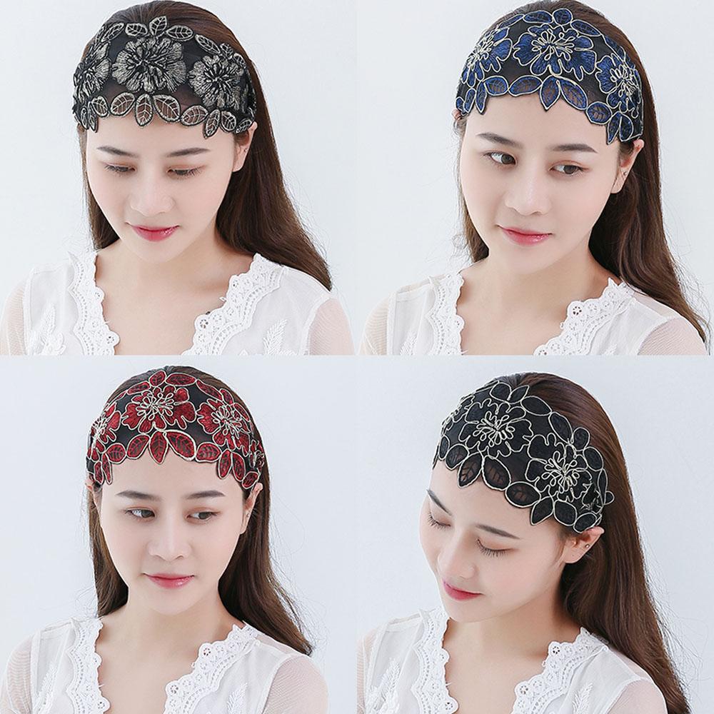 LILYES Băng Đô Cài Tóc Bằng Lụa Chống Trượt In Họa Tiết Hoa Thời Trang Mùa Hè Cho Nữ