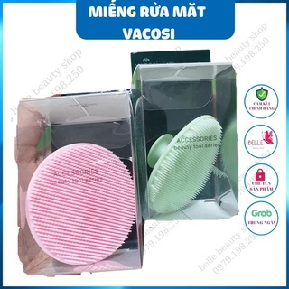 Miếng rửa mặt vacosi silicone cleansing pad mềm mịn, làm sạch sâu loại bỏ bụi bẩn