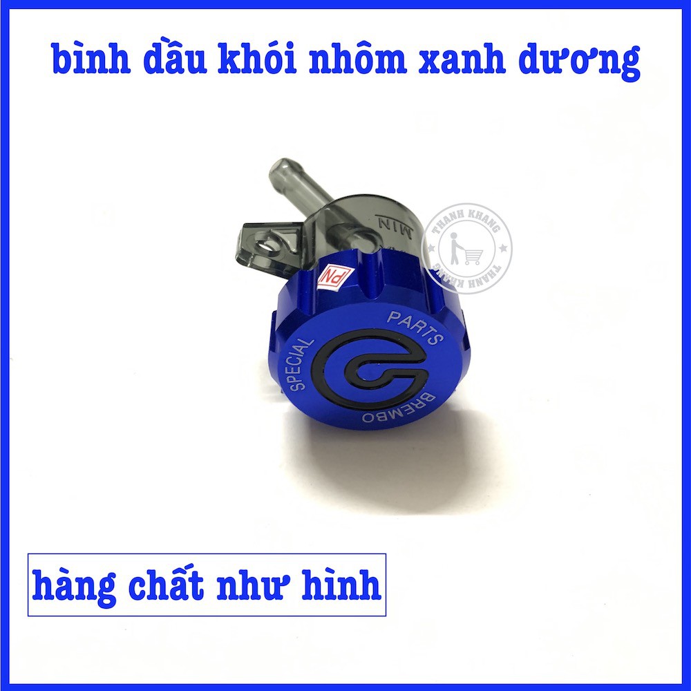 Bình dầu khói nhôm cnc màu xanh dương thanh khang 006001713