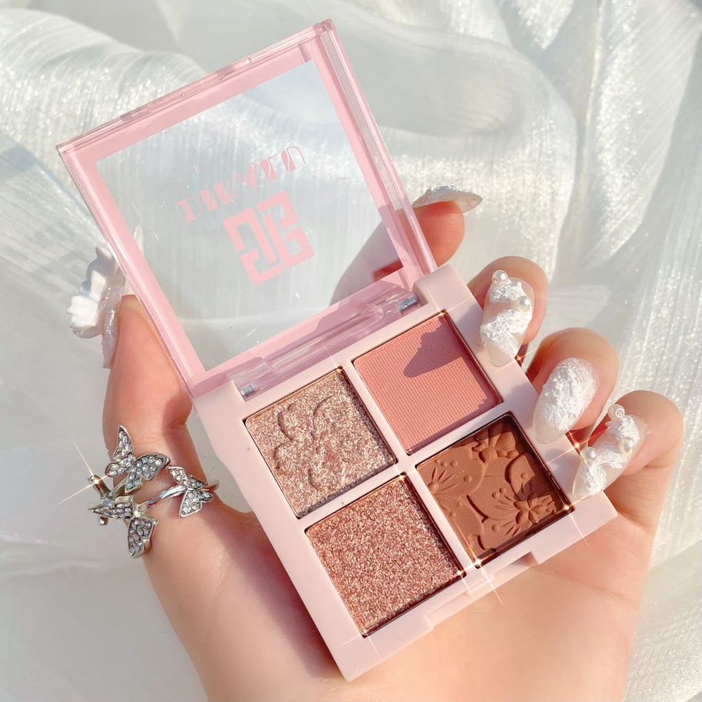 Phấn Mắt Dạng Lỏng Bốn Màu Hoa Đào Lấp Lánh Sành Điệu