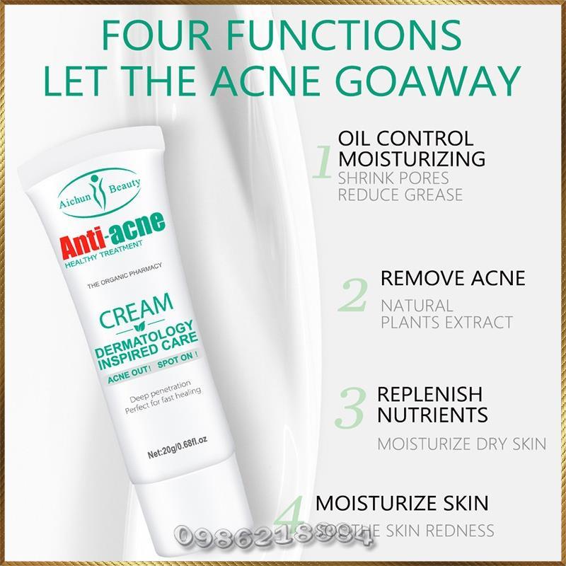 Kem mụn Aichun Anti-ACNE Cream xoá mụn giảm mụn ngừa mụn A4689