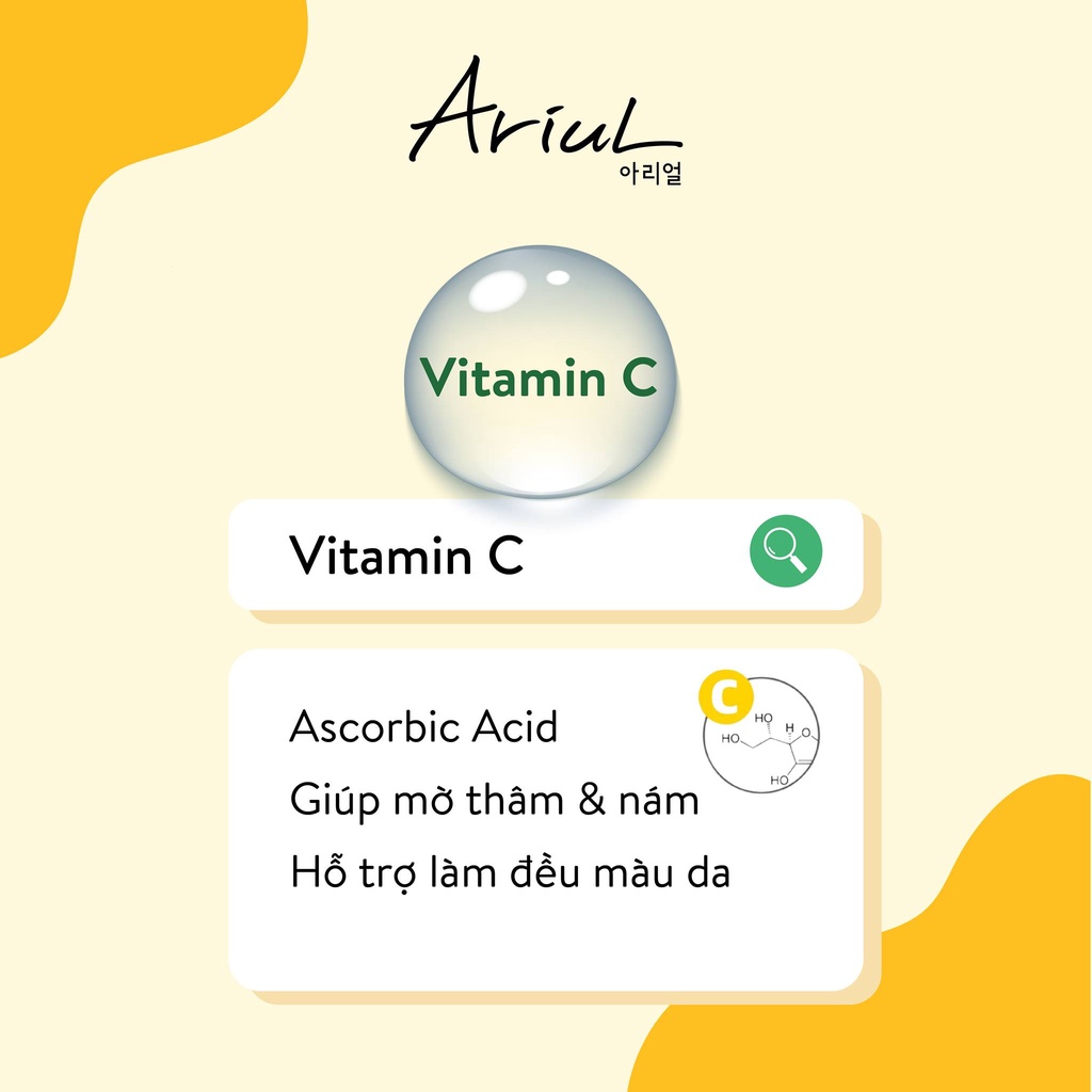 Combo 5 mặt nạ Ariul 7 Days Chanh + Vitamin C 23ml