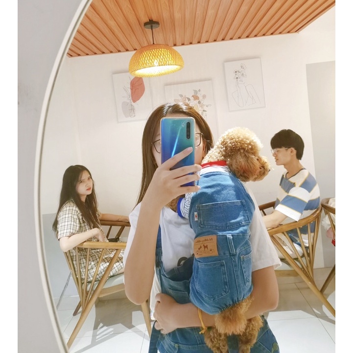 [Có sẵn] Yếm bò, yếm jeans cho thú cưng