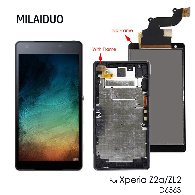 Màn hình cảm ứng kỹ thuật số IPS thay thế cho Sony Xperia Z2a D6563 ZL2