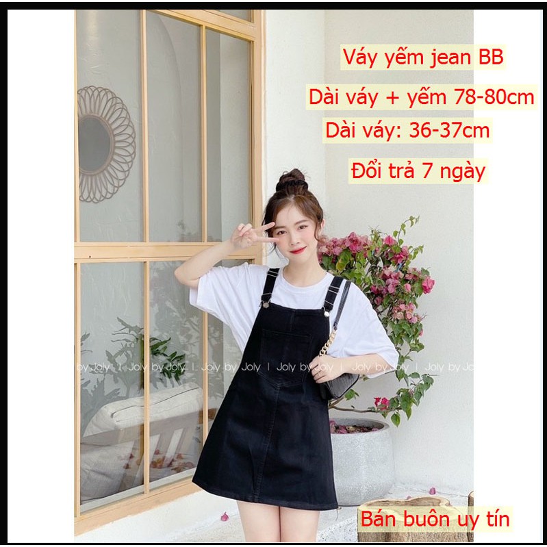 Yếm Jean Váy Basic dành cho Teen