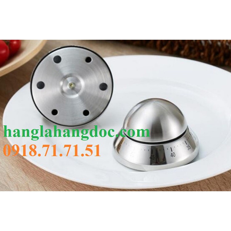 Đồng hồ đếm ngược cơ học inox 304 hình núi lửa/ UFO (loại tốt)