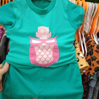 Bộ cotton xuất dư hình cú mèo