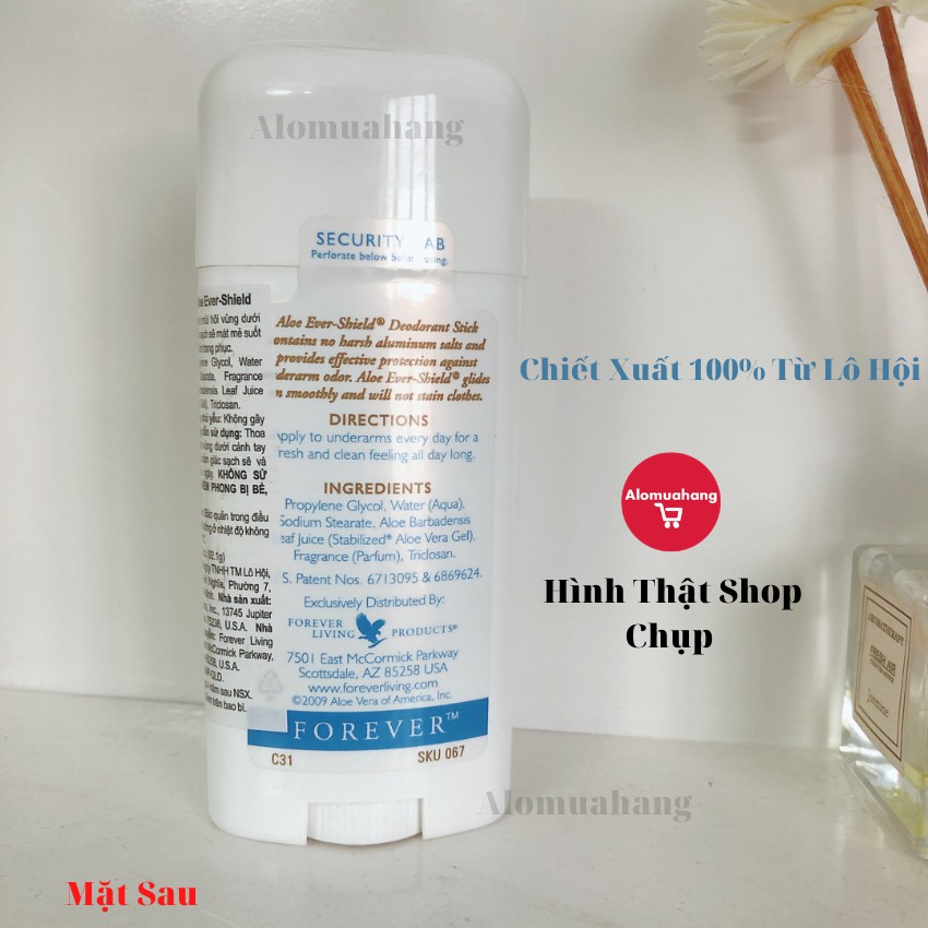 ✅ [Chính Hãng Kèm Quà Tặng] Lăn Khử Mùi Nha Đam Aloe Ever-Shield - Alomuahang