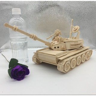Đồ Chơi Lắp Ráp Gỗ 3D Mô Hình Xe Tăng