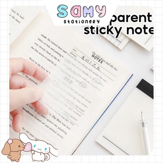 Giấy ghi chú giấy note trong suốt 50 tờ