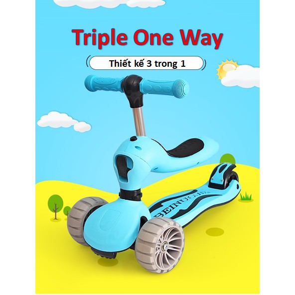 Xe Triple One Way thiết kế 3 trong 1 - Home and Garden