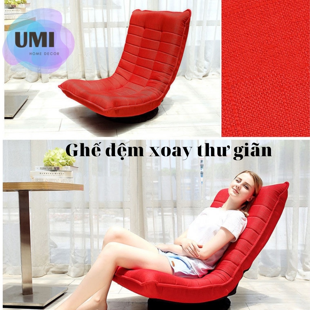 Ghế mặt trăng, ghế đệm xoay xem phim Thư giãn UMI, sofa lười tựa lưng nhập khẩu nội thất sofa