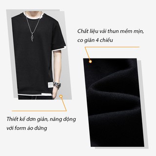 Áo Phông Nam Cổ Tròn, Áo Thun Nam Cổ Tròn, Bộ Thể Thao Nam Mùa Hè Phong Cách Cao Cấp Chất Liệu Cotton, Hàng VNXK | WebRaoVat - webraovat.net.vn