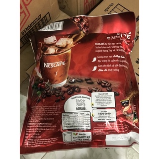 Cà phê sữa Nescafe 3in1 Đậm đà bịch 782g (46 gói x 17g)
