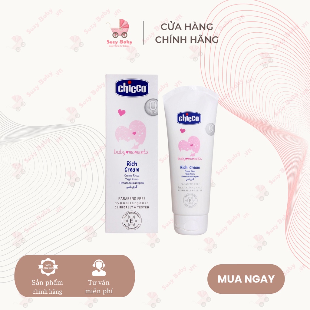 Kem dưỡng ẩm CHICCO cho bé ( Mẫu mới), Suzy Baby