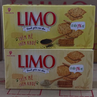 Bánh Quy Limo Mè đen và Mè Dừa 120 g x 6 gói