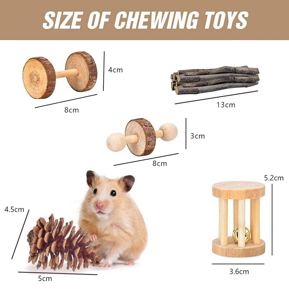 JARRED Bộ Đồ Chơi Đường Hầm Chui Làm Sạch Răng Cho Thỏ / Chuột Hamster