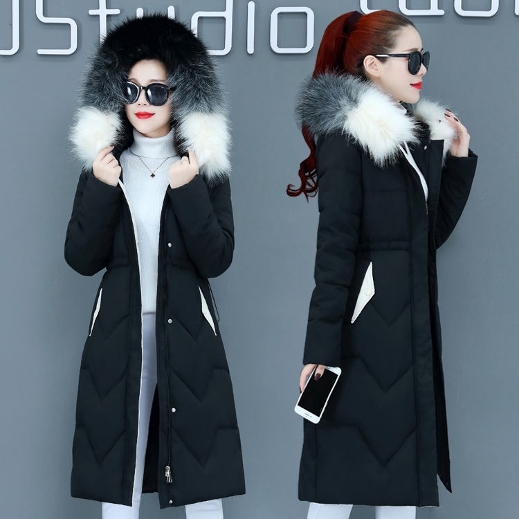 (D356) Áo khoác phao dáng dài mũ lông màu sắc trang nhã kiểu dáng thiết kế thời trang tinh tế cực kỳ ấm áp đón đông sang | BigBuy360 - bigbuy360.vn