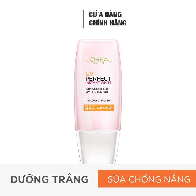 Kem Chống Nắng Dưỡng Da Trắng Sáng Tức Thì L'Oreal Paris SPF50+ Pa++++ 30ml
