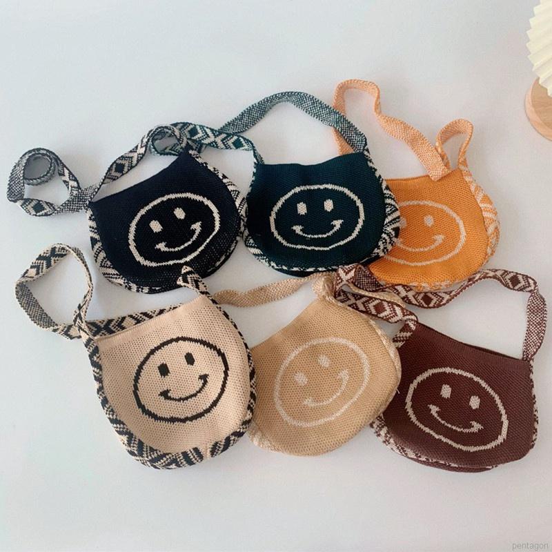 Túi đeo chéo hình mặt cười dễ thương cho bé