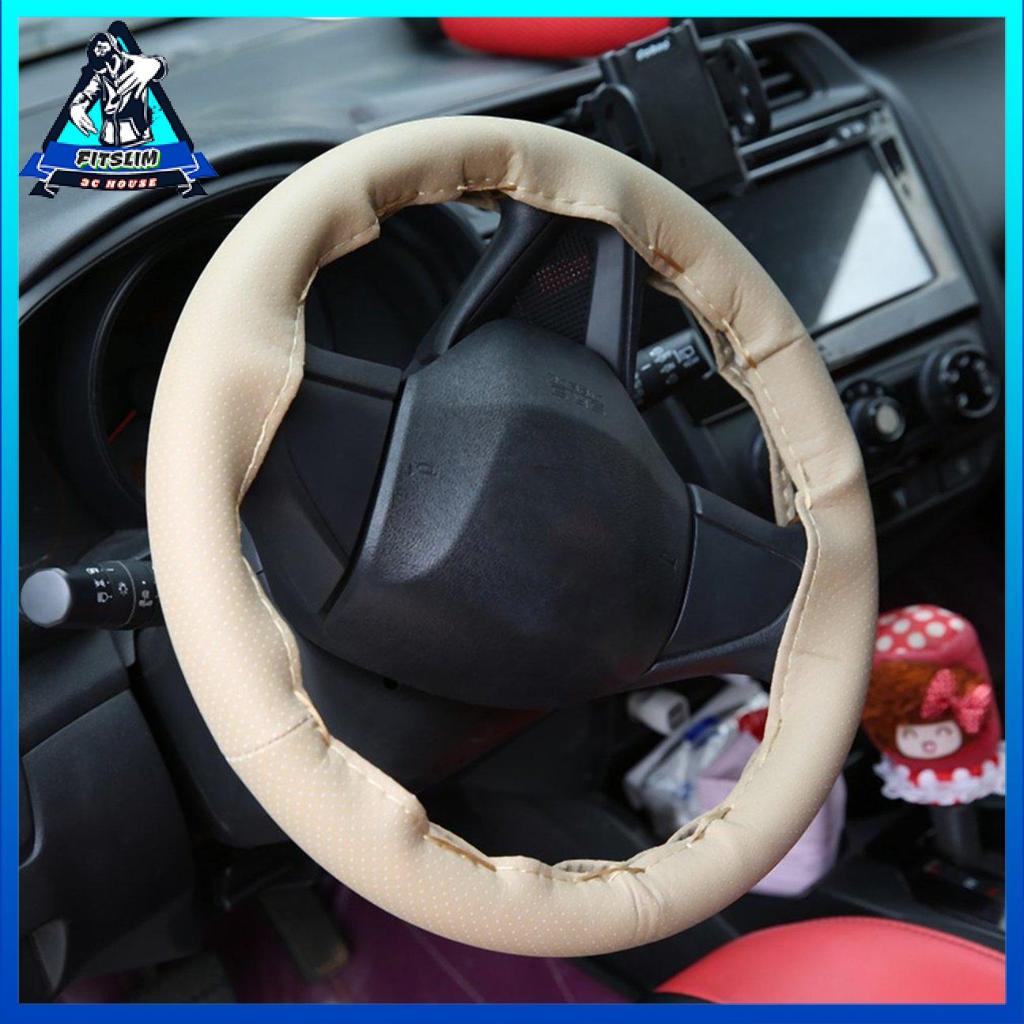 Vỏ Bọc Vô Lăng Xe Hơi Kèm Kim Và Chỉ Và Chỉ Da