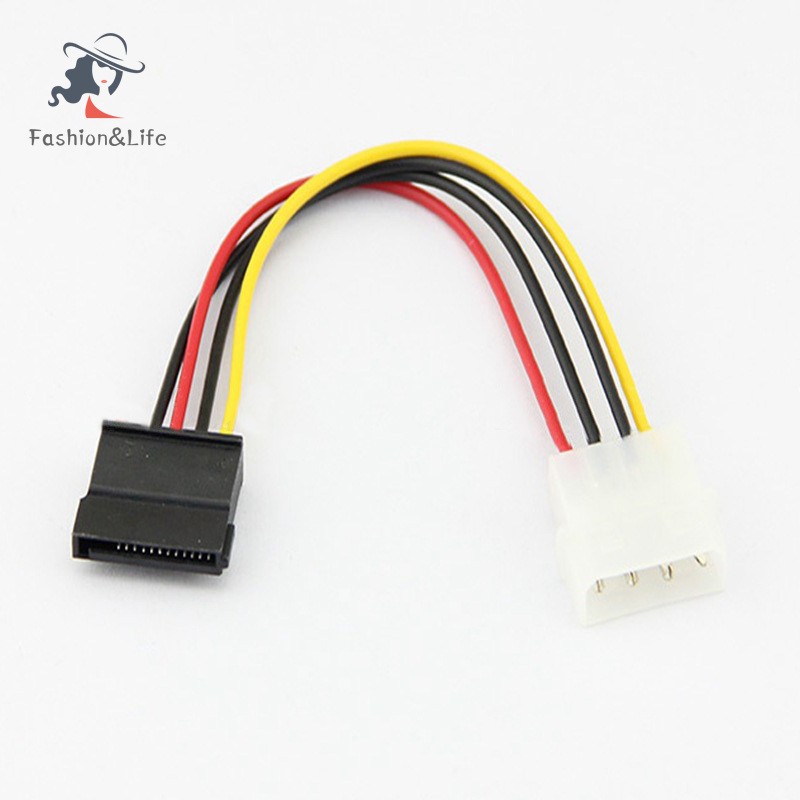 Bộ 3 Đầu Chuyển Đổi Nguồn Điện 4 Pin Sang Sata 15pin 15cm 1x4 Pin Sang 1x15 Pin / Sata