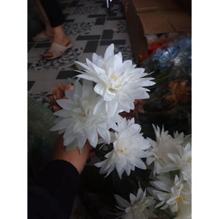 cụm cúc 3 bông-hoa giả,hoa lụa