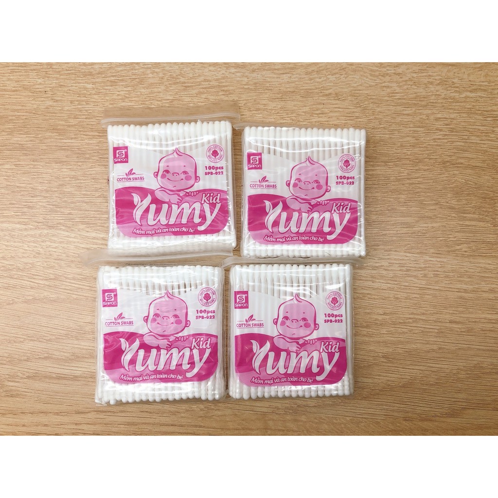 gói tăm bông yumy trẻ em 100 que