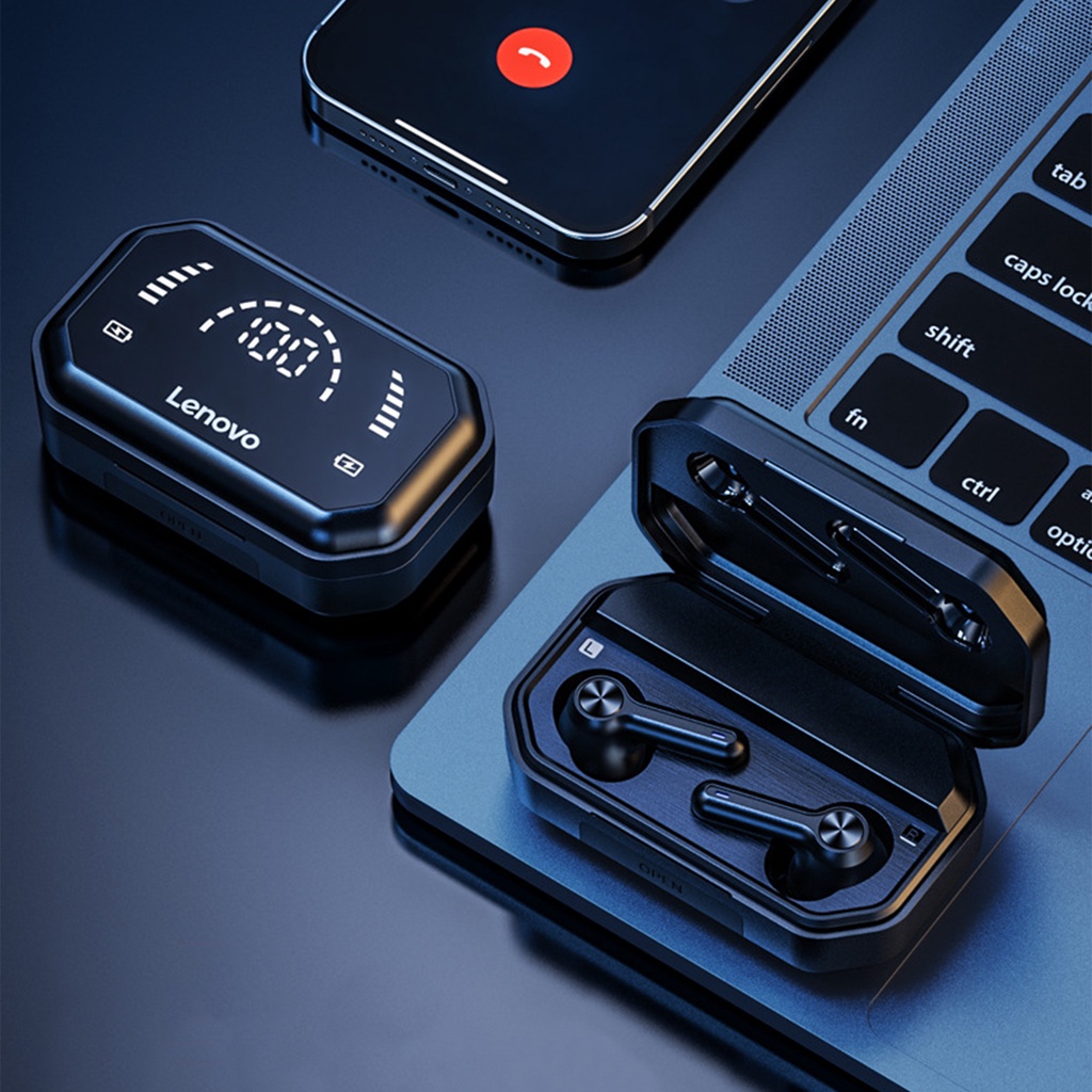 Tai nghe bluetooth Lenovo LP3Pro có đèn LED hỗ trợ giảm tiếng ồn thiết kế nhỏ gọn thích hợp dùng khi tập luyện thể thao