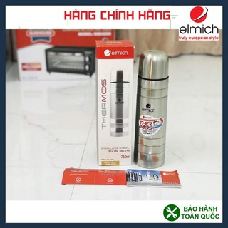 BÌNH GIỮ NHIỆT ELMICH 750ML, BÌNH GIỮ NHIỆT ELMICH NHẬP KHẨU 750ml, GIỮ NHIỆT 24H, CHẤT LIỆU INOX.