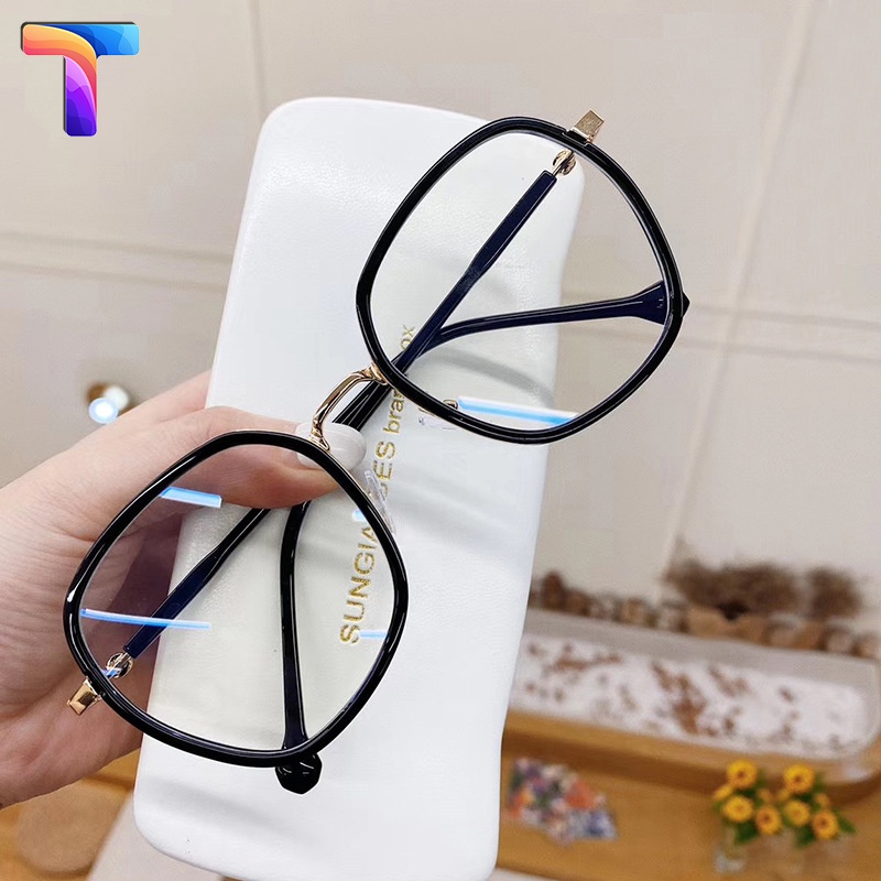 Kính chống ánh sáng xanh kim loại lớn nữ 6073