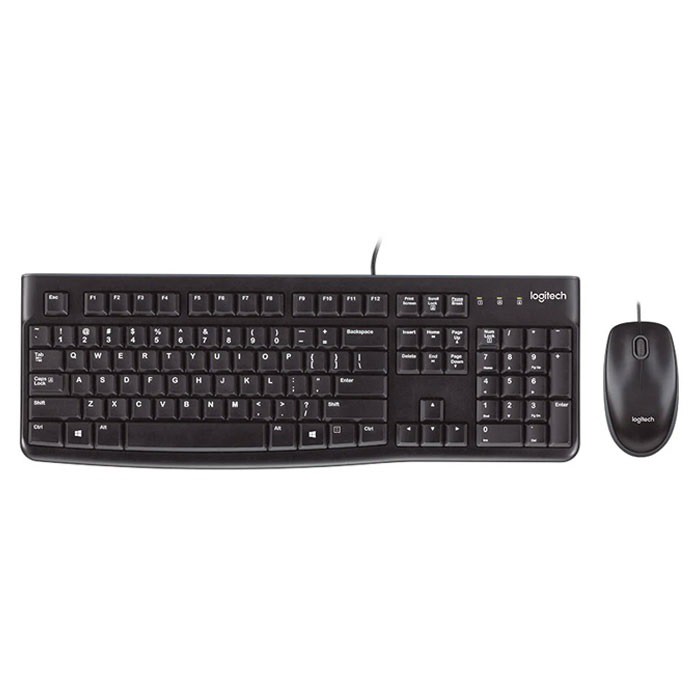 [ HÀNG CHÍNH HÃNG ] Combo Bộ Bàn Phím Chuột Có Dây Logitech Mk120  Chính Hãng