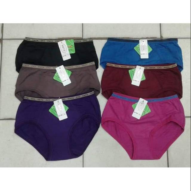 Quần lót Vaya (kích thước / 6 cái) chất liệu thoải mái màu ngẫu nhiên size m-xxl
