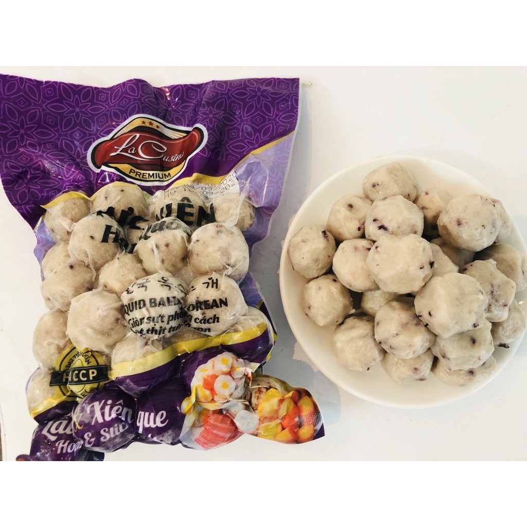 Gói 500g mực viên kiểu Hàn Quốc (lacusina)