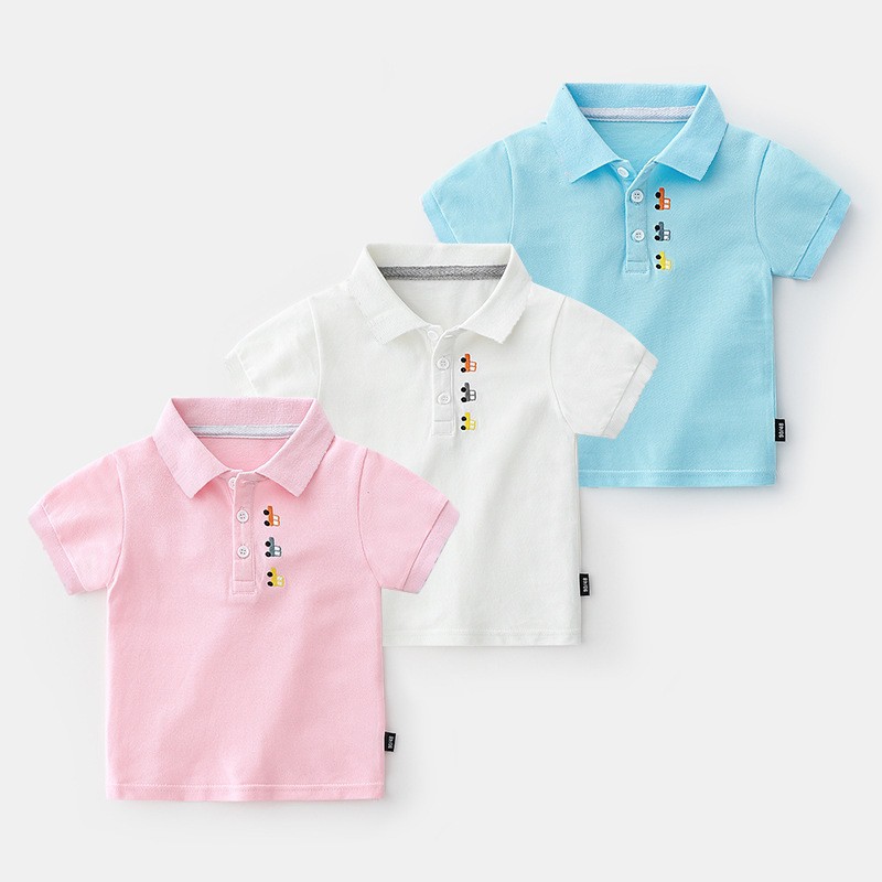 ÁO THUN CÓ CỔ BÉ TRAI 2,3,4,5,6 TUỔI CÓ CỔ SỌC IN HÌNH Ô TÔ ĐẸP 100% COTTON THOÁNG MÁT, MỂM MỊ