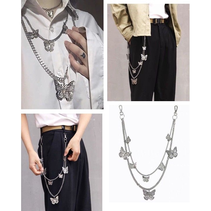 Dây Xích Trang Trí Quần Phong Cách Hip Hop Cá Tính