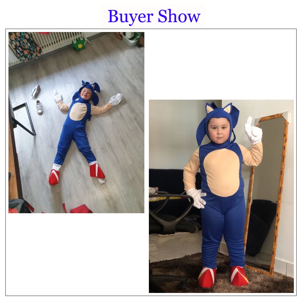 Bộ Đồ Hóa Trang Nhân Vật Sonic Dễ Thương Cho Bé