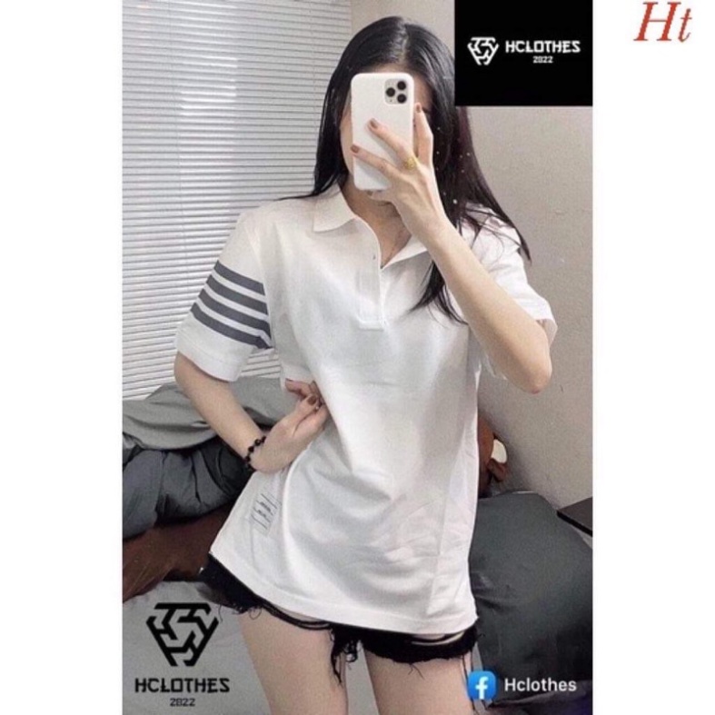 Áo polo bốn sọc tay nam nữ HT12 0421