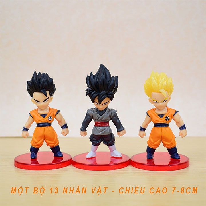 Bộ 13 Mô Hình Nhân Vật Trong Truyện Dragon Ball - Có Giá Đỡ