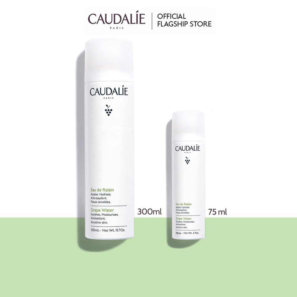 [Mã COSCAUDAT3 -8% đơn 250K] Xịt Khoáng Caudalie Grape Water 300ml + 75ml