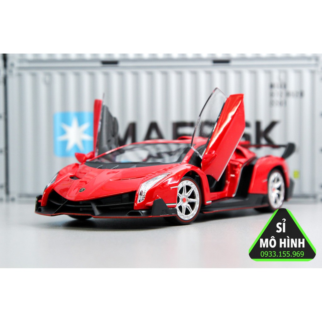 Xe mô hình Lambo Veneno 1:24 Đỏ