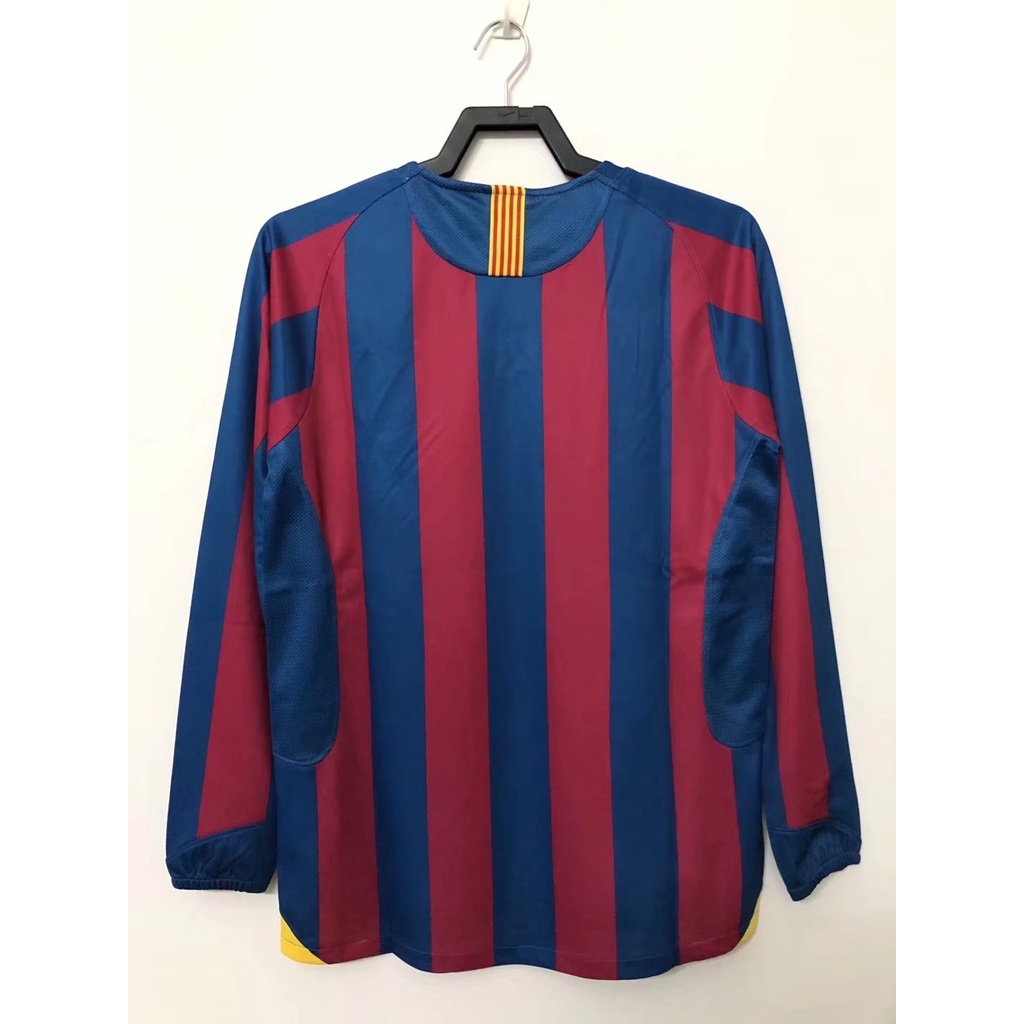 Áo Thun Bóng Đá Dài Tay Đội Tuyển Barcelona 2006 s-2xl