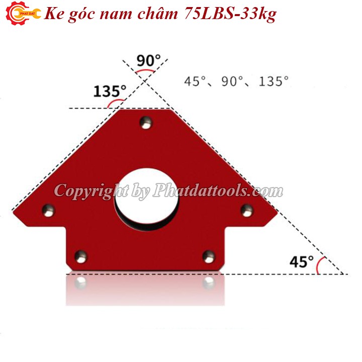 𝑩𝑨̉𝑶 𝑯𝑨̀𝑵𝑯 𝑻𝑹𝑶̣𝑵 Đ𝑶̛̀𝑰  Nam châm ke góc vuông - Ke góc nam châm loại lực hút 12kg 22kg 33kg