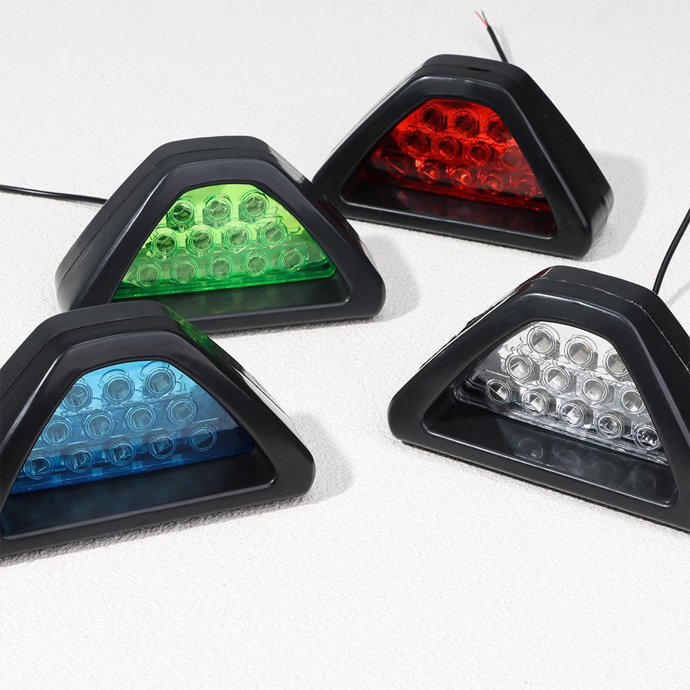 Đèn Led Tín Hiệu Hình Tam Giác 12 Bóng F1 Gắn Đuôi Xe Chuyên Dụng