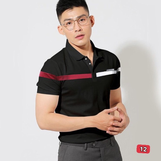 Áo thun nam cổ bẻ phong cách cao cấp,chất cotton co dãn tốt thấm hút mồ hôi Lady-Hn Store88 ms 12