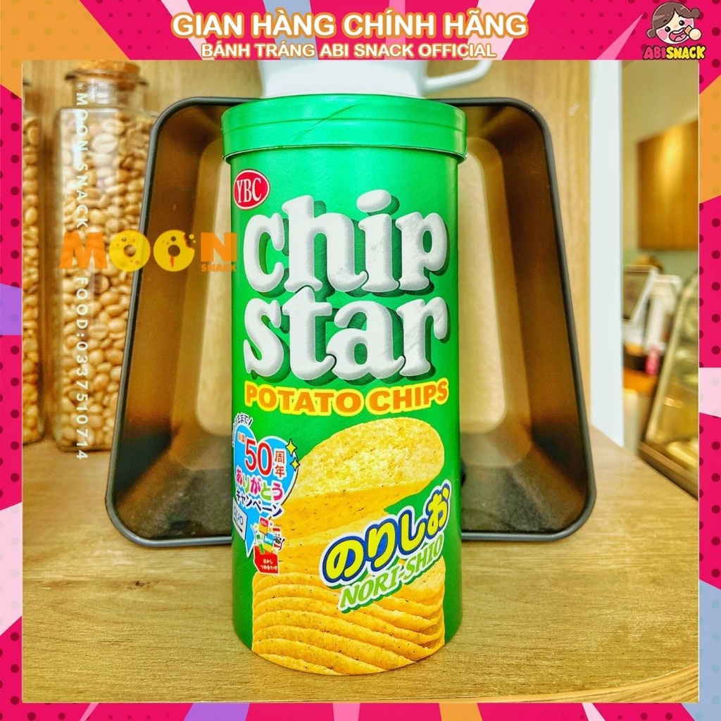 Bánh snack khoai tây lát không chiên ybc chip star hàng nội địa nhật bản - ảnh sản phẩm 4