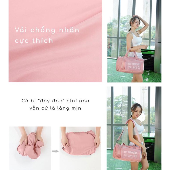 Túi trống thể thao balo tập gym nữ đẹp iLita đa năng du lịch cao cấp màu pastel