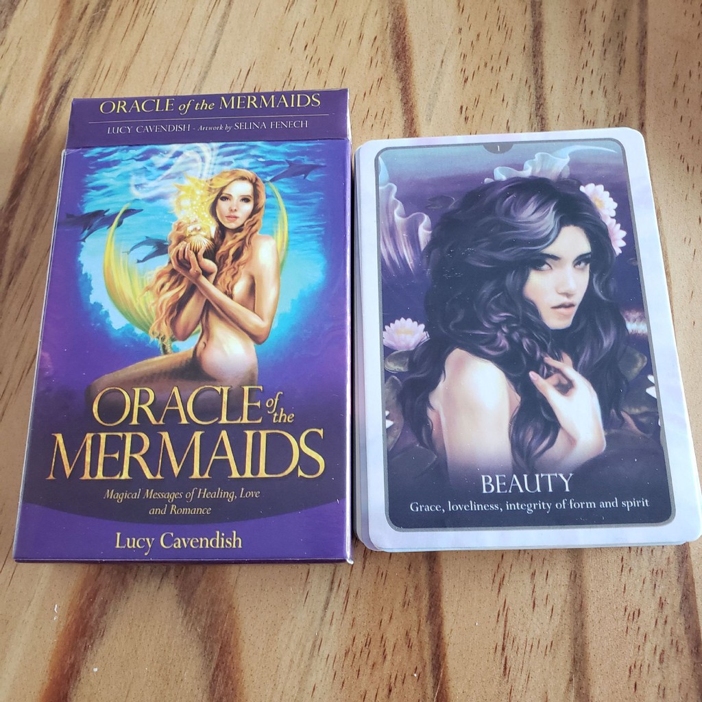 Bộ Tarot Oracle Of The Mermaids B8 Bài Bói New