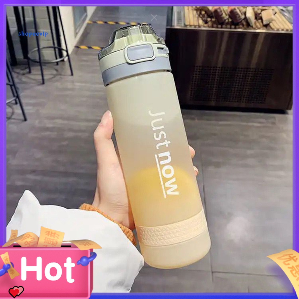 Bình nước dung tích lớn không chứa BPA có thể tái sử dụng kèm ống hút dễ mang theo