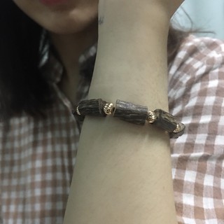 Vòng Tay Trầm Hương Nữ 📿 Sánh Tự Nhiên Phối Si cực đẹp 📿 Có Vòng Nhỏ cho Em Bé